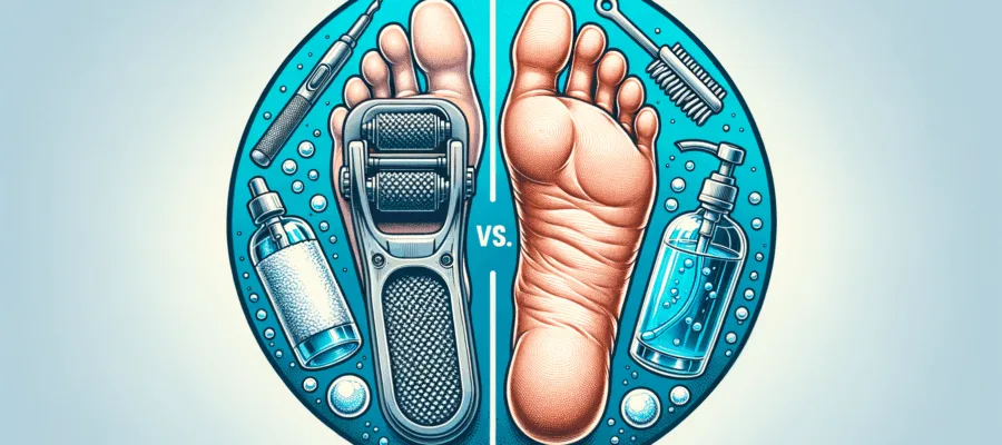 Natuerlicher Hornhautentferner vs. Chemische Produkte: Was ist besser fuer die Haut?